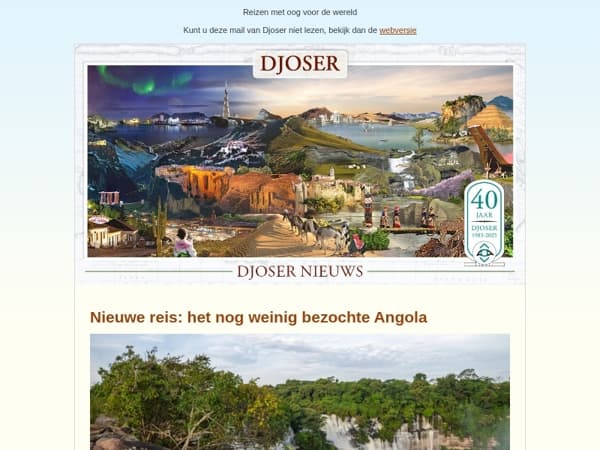 Nieuwe reis: Angola | Tweemaal Zijderoute | Bijzonder Europa