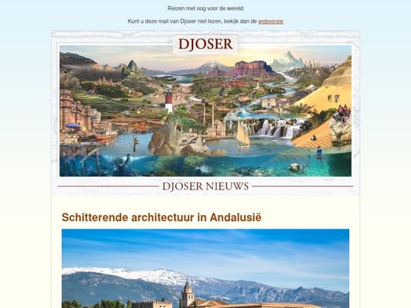 De mooiste Europese reizen met Djoser