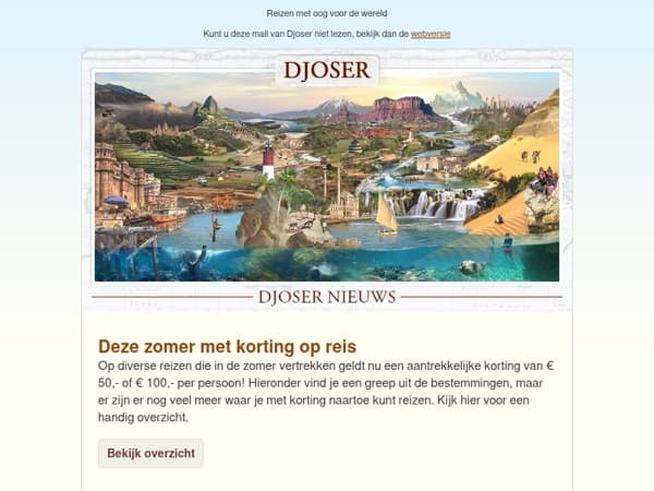 Met korting op reis in de zomer