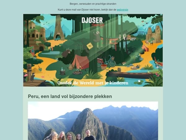 Met Djoser Family naar Latijns-Amerika!