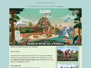 Djoser bestaat 40 jaar en trakteert