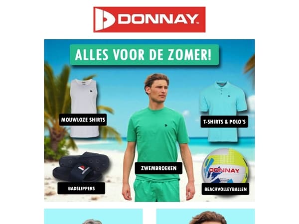 ☀️Klaar voor de zomer met Donnay! 🩴🏖️