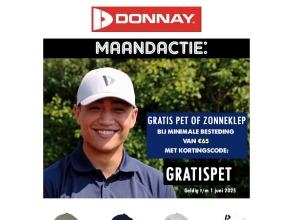 MAANDACTIE: Ontvang een gratis baseball cap met kortingscode GRATISPET 🧢