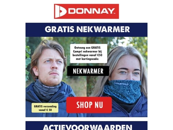 Ontvang een GRATIS nekwarmer bij je bestelling vanaf €50!❄️🛒
