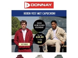 Vest met capuchon Bruce: Nieuwe kleuren beschikbaar!😍🔥