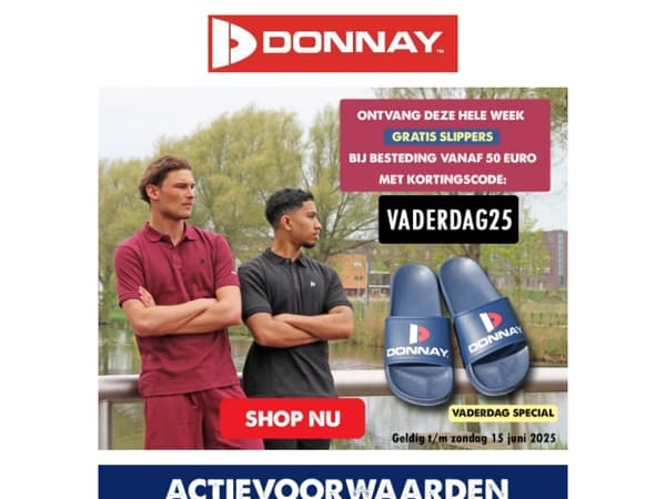 Vaderdag Special: Gratis slippers met kortingscode VADERDAG25 🛒🩴