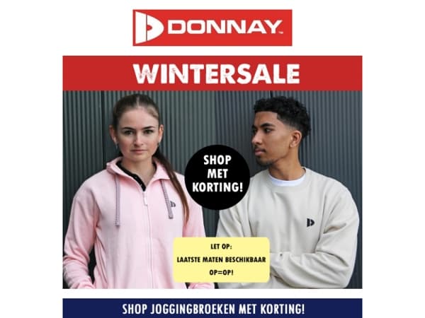 WINTERSALE bij Donnay – Scoor jouw sportoutfit met hoge korting! 🛒🔥