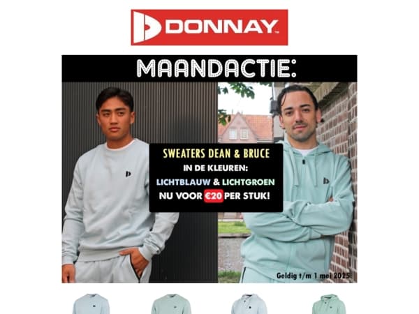MAANDACTIE: Diverse sweaters voor €20 per stuk!💙💚