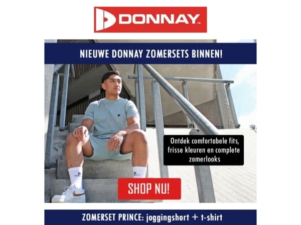 ☀️ Nieuwe Donnay zomersets binnen: shop jouw favoriet! 🏖️