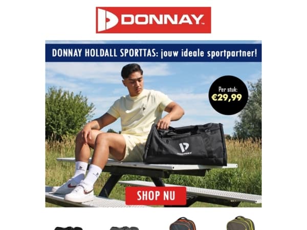 🚀 Van training tot weekendje weg: de Donnay Holdall staat klaar! 🎒