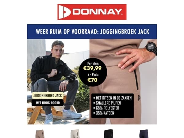 Dubbel zoveel comfort: 2 joggingbroeken Jack voor €70! 🔥🛒