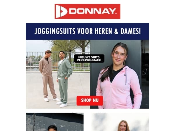 Ontdek de nieuwste Donnay Joggingpakken voor Hem & Haar!🔥