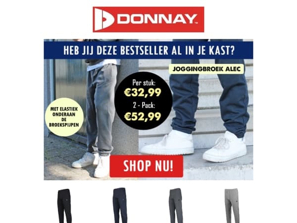 🔥Donnay Alec: jouw favoriete joggingbroek voor elke dag