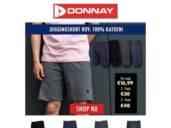 Een must-have voor elke dag: joggingshort Roy 🩳
