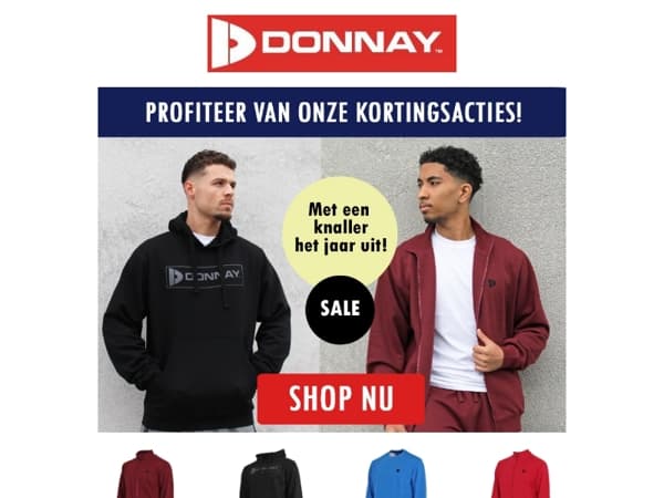 Donnay SALE: laatste maten, maximale korting! 🔥🛒