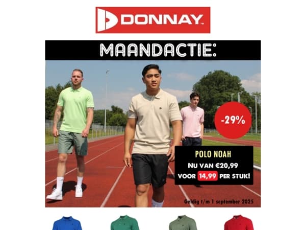 MAANDACTIE: Diverse polo's voor €14,99 per stuk!🛒🔥