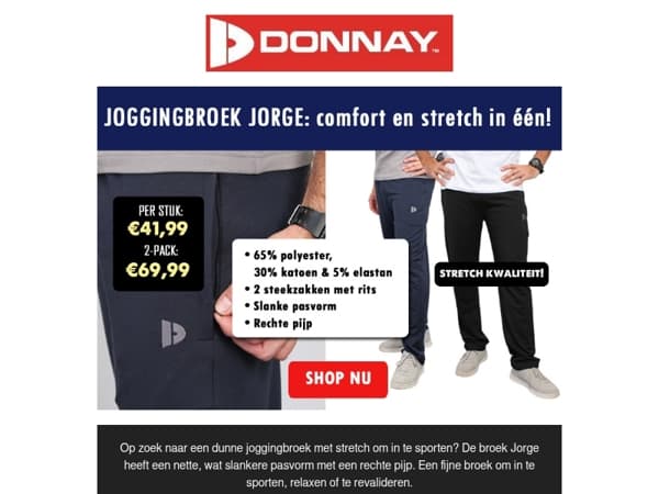 Ontdek de Jorge: stretch joggingbroek voor heren 🔥