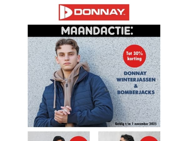 MAANDACTIE: Tot 30% korting op Donnay winterjassen!🧥🛒