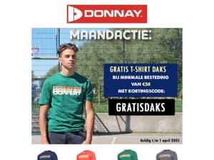 MAANDACTIE: Scoor een gratis T-shirt Daks bij minimale besteding van €50!👕🔥