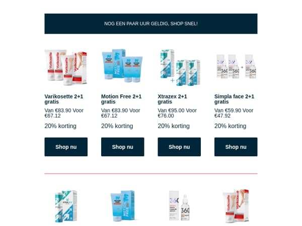 Tot 20% korting! Nog even geldig ⏰