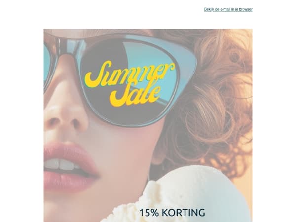 Nu 15% korting op alles! 🤩