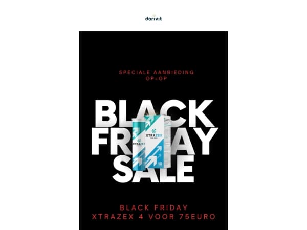 Bijna uitverkocht! Xtrazex 4 voor €75 🤩