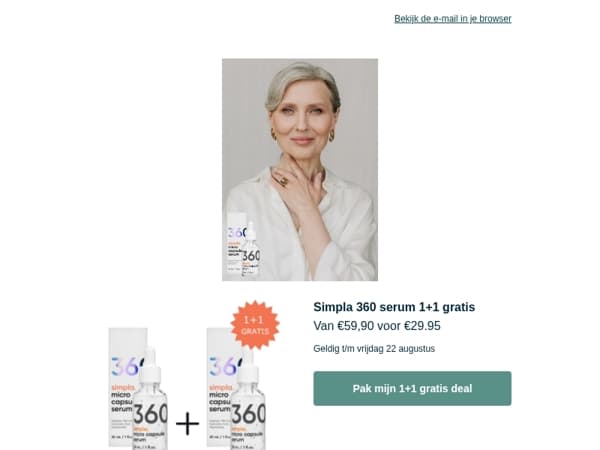 Nog even geldig – 1+1 gratis! 🧡