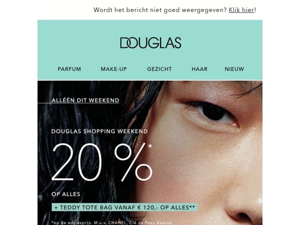 Shopping Weekend | 20% korting* op alles!
