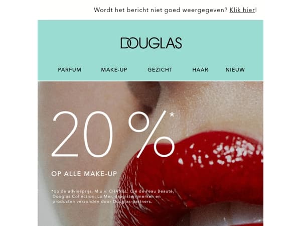 🏖️ -20%* op alle make-up