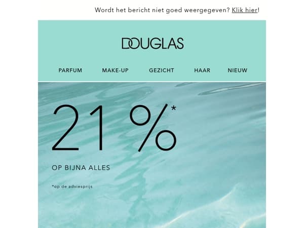 Laatste kans | 21%* op bijna alles 🏖️