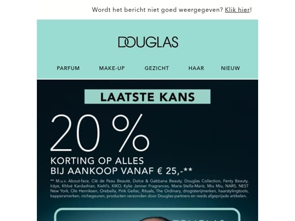 20% korting op ALLES bij aankoop vanaf € 25,-** ✨