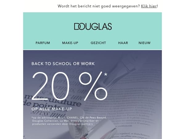 Back to school | -20%* op alle make-up! 🎒
