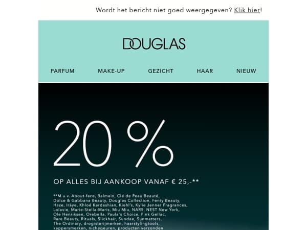 ⏰ Alléén vandaag nog | -20% op ALLES bij aankoop vanaf € 25,-**