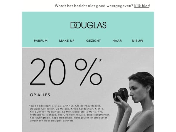 ⏳ -20%* op alles | Alléén dit weekend nog