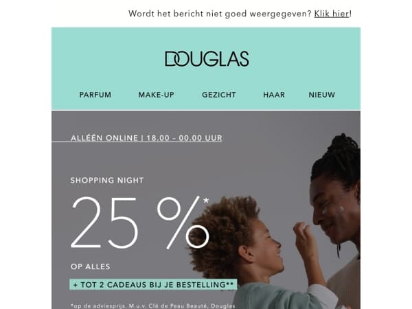 💙 SHOPPING NIGHT | -25%* op alles! 