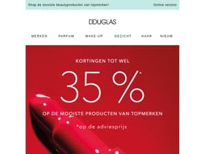 Douglas Outlet | Kortingen tot wel 35%*