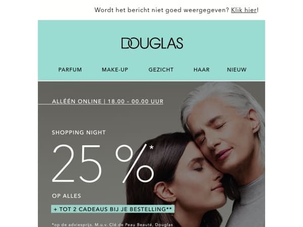 🛍️ SHOPPING NIGHT | -25%* op alles!