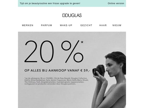 🌸 20% korting* op alles bij aankoop vanaf € 59,-