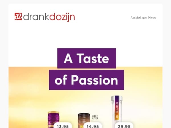 DrankDozijn | Aanbiedingen week 18 | A Taste of Passion