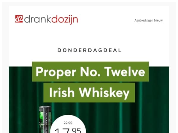 DonderdagDeal | Proper No. Twelve 70CL