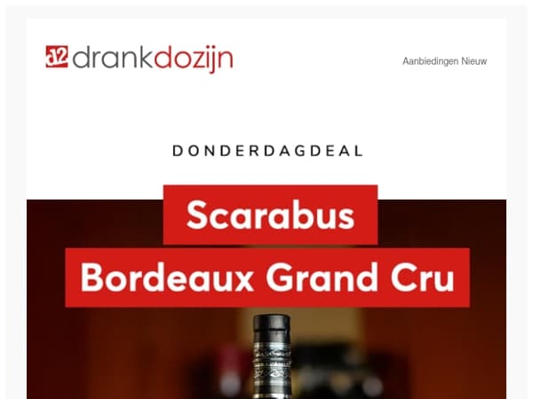 DonderdagDeal | Scarabus Bordeaux Cask Grand Cru 70CL