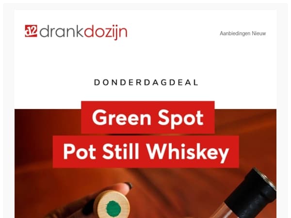 DonderdagDeal | Green Spot Pot Still Whiskey 70CL