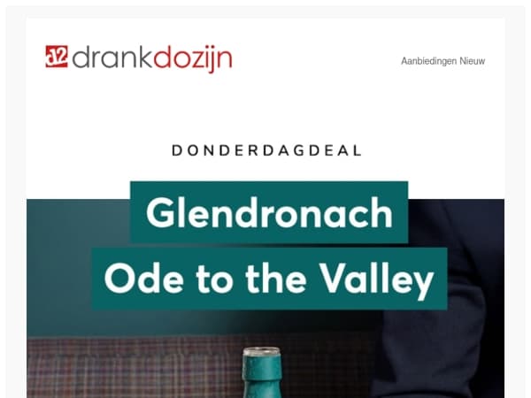DonderdagDeal | Glendronach Ode to the Valley 70CL