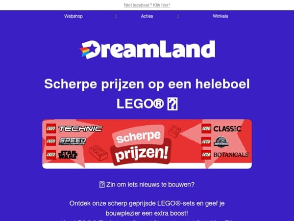Scoor de scherpste prijzen op LEGO®