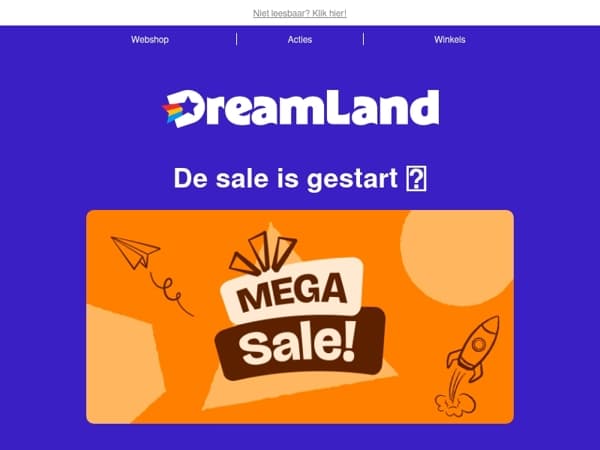 De sale is begonnen 🤩
