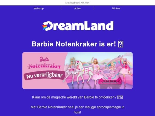 Barbie Notenkraker danst DreamLand binnen!