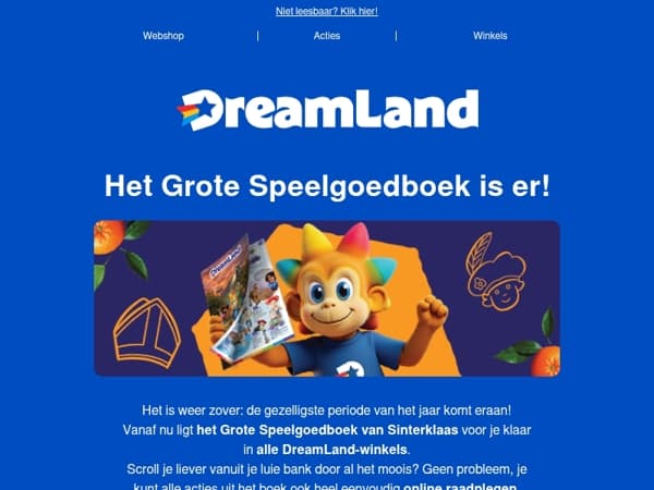 Het Grote Speelgoedboek ligt nu in jouw favoriete DreamLand-winkel!