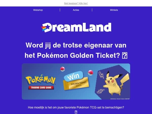 Maak kans op het Pokémon Golden Ticket! 😍