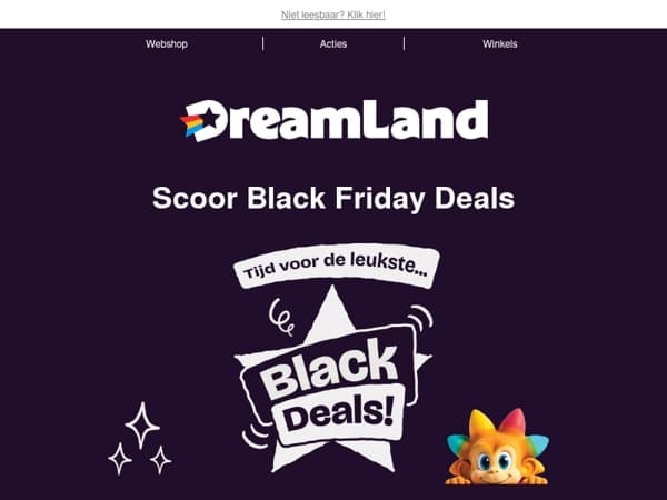 Black Deals bij DreamLand 🖤