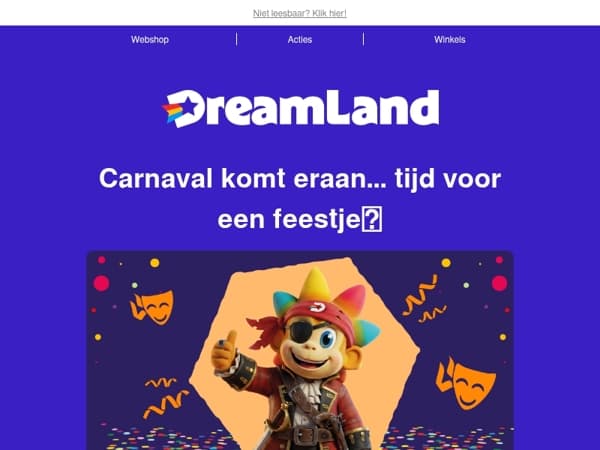 Carnavalplezier bij DreamLand 🥳